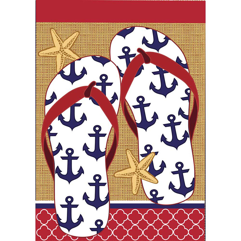 Drapeau d’extérieur pour jardin à 2 côtés, H 42 po x l 29 po