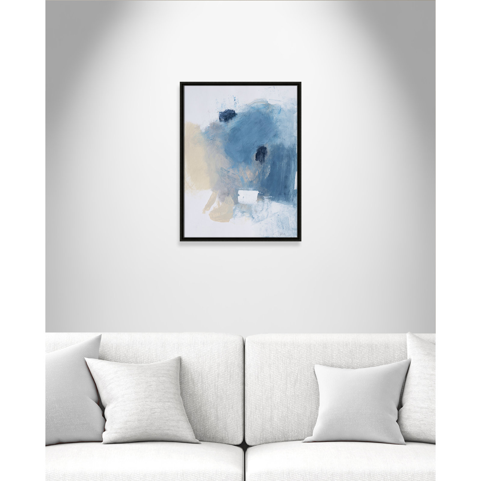 Coastal Carnival Collection "Coastal Carnival I" Print, Espresso Floater Framed Canvas, No Mat, 25.5" H x 19.5" W x 2" D