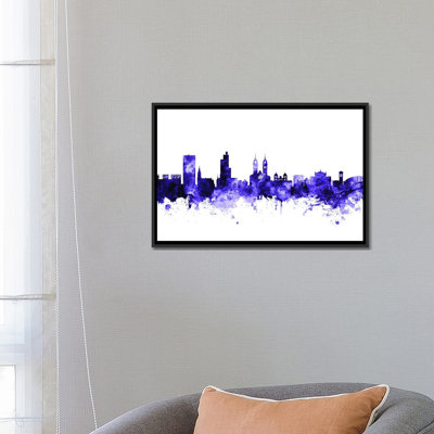 « winterthur, switzerland horizon » par michael tompsett, impression sur toile tendue