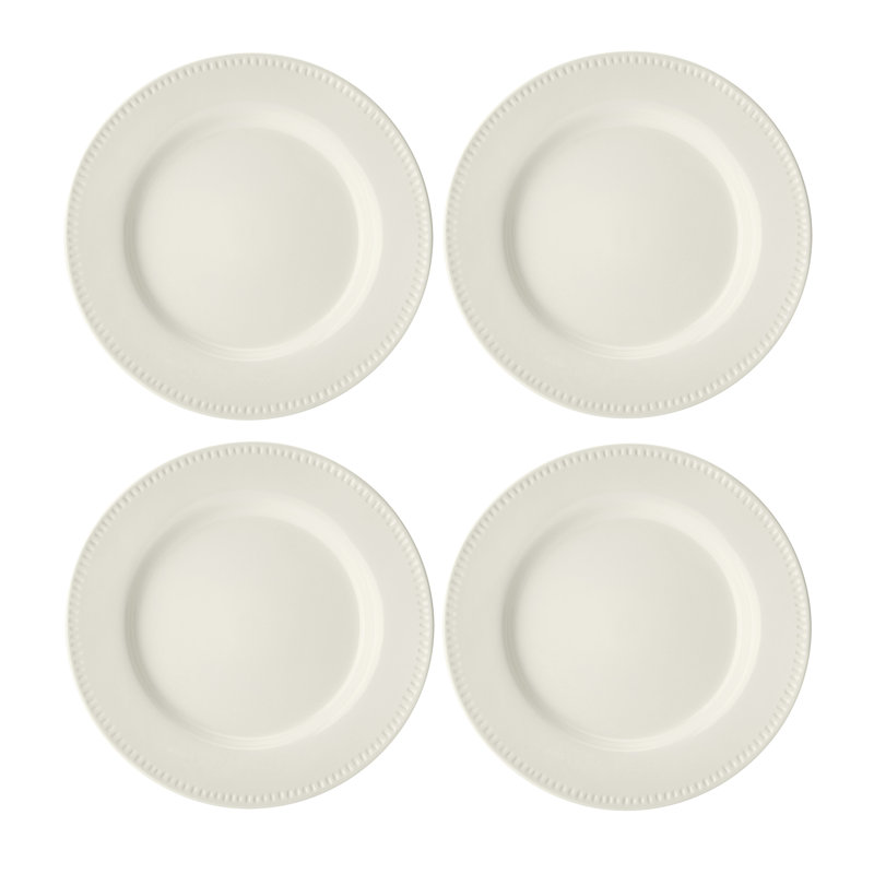 Mikasa Cranborne Stoneware Dinner Plates, 27cm, Cream
