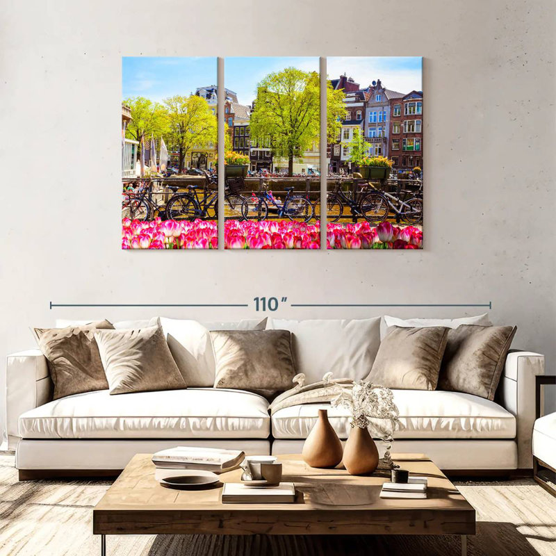 Paysage du pont Sirci Amsterdam, H 48 po x l 74 po