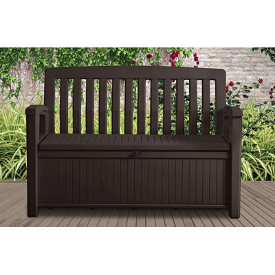 Keter Patio Garden Storage Bench Brown