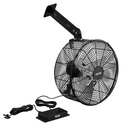 Greenhouse Air Circulation Fan, 1800 CFM Powerful Air Circulator Electric Fan, 10 Speeds, 3 Switchable Modes, LCD Control, Ceiling Wall Mount, Fast Ventilation for Greenhouse, Patio, Garage