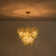 Artisan Handmade 9 - Light Colored Swirled Cloud Glass Tiered Chandelier
