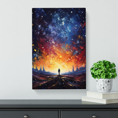 Galaxy Impressionism No.3 - Wrapped Canvas Print
