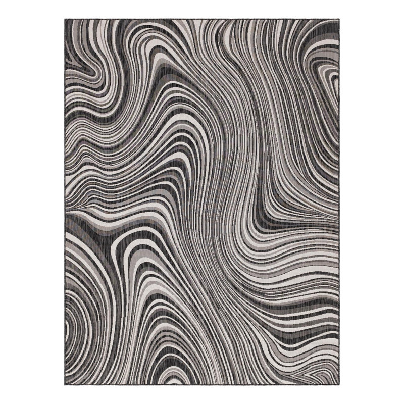 Tapis intérieur / extérieur Albans Charocal, Rectangle 9 pi x 12 pi 2 po