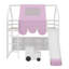 Structure de lit en mezzanine avec tente-930137514-930137513