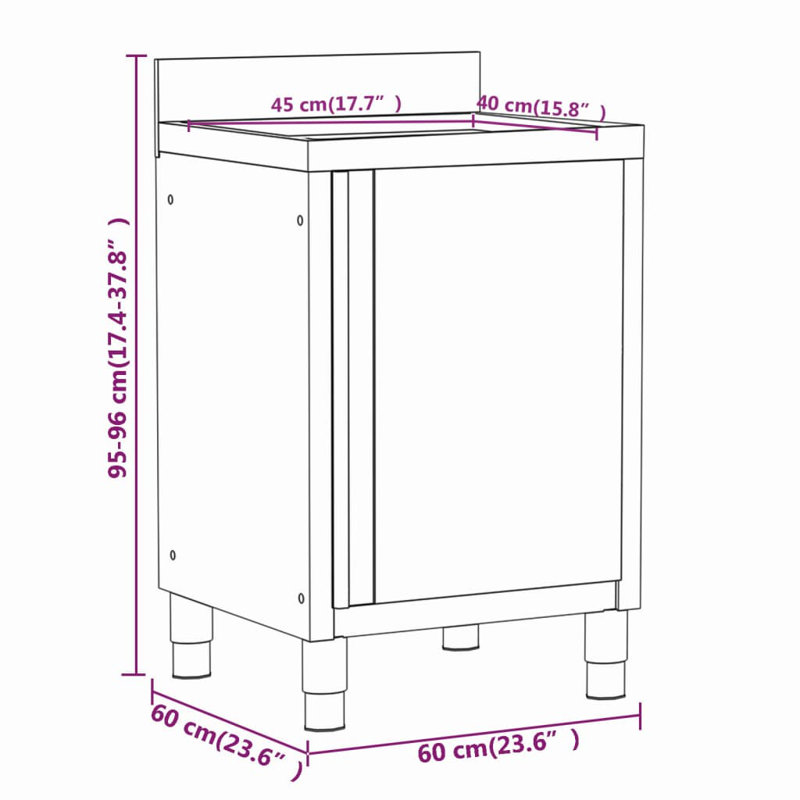 96cm Kitchen Pantry