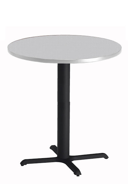 Bistro Series Round Gathering Table, Anthracite, 30" Width