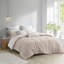 Ensembles de literie confortables en jacquard de coton, style rosé, élégance de chambre à coucher