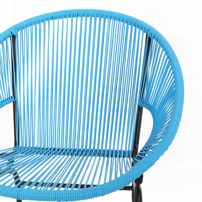 Ensemble de 2 chaises d'extérieur, Bleu