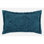 Taie décorative très grande taille en chenille touffetée 100% coton Rio, conception à médaillon, housse de coussin décorative douce et respirante, certifié OEKO-TEX, lavable à la machine, toutes saisons, 20 po x 36 po, bleu sarcelle