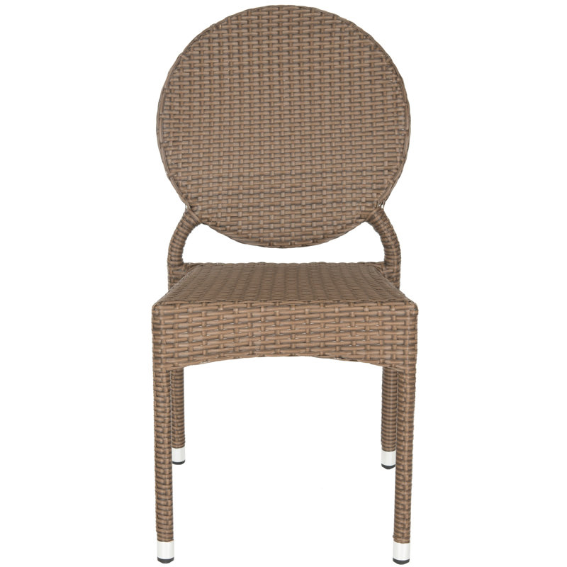 Chaise de patio empilable Ekkehard, Brun