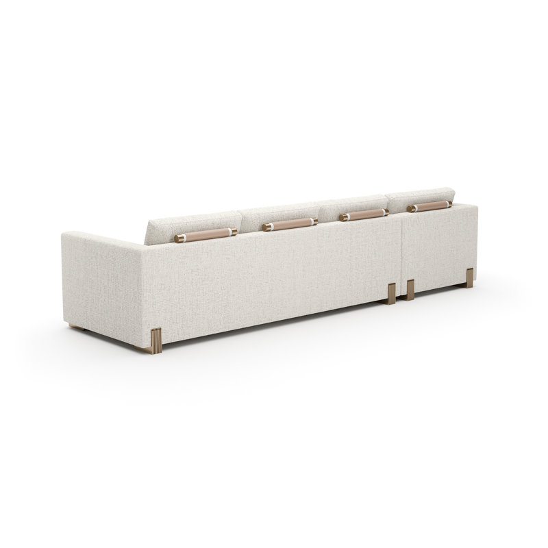 *Counter Balance Right Chaise Sec Large, 25.6" H x 125" W x 62" D, Left Hand Facing