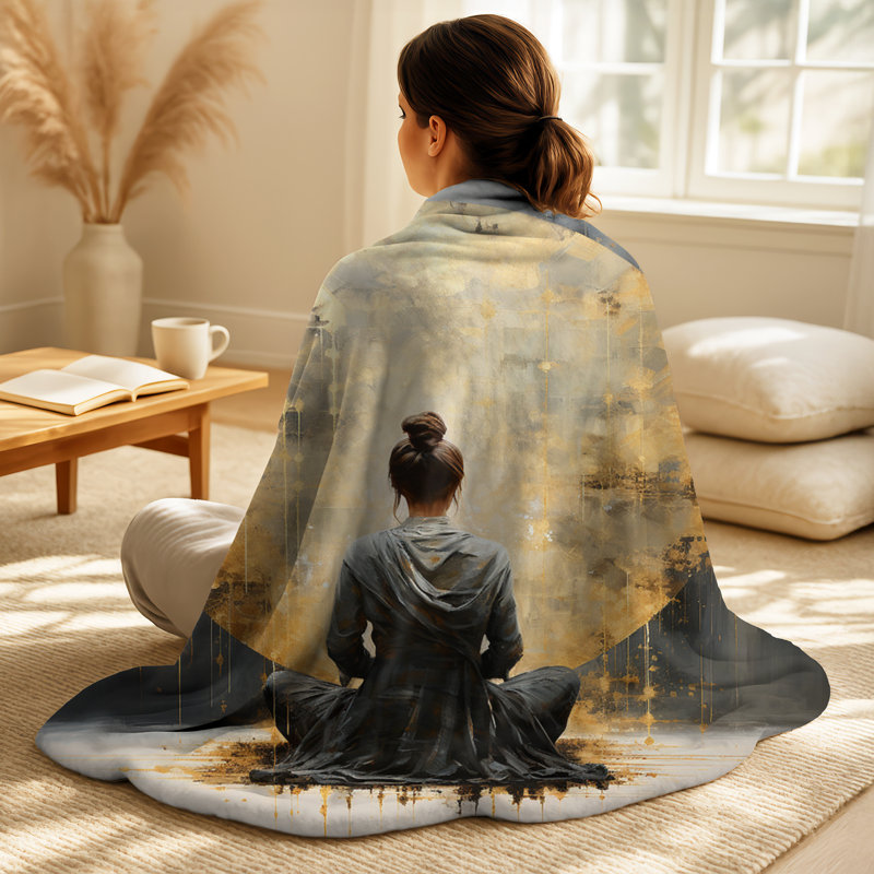 Minimalisme méditation Pose I - jeté de méditation