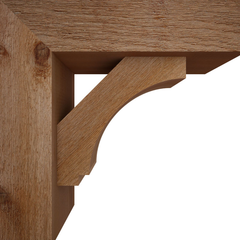 Support de bloc impérial avec entretoise décalée, 18 po x 18 po, Cèdre rouge occidental de l 6 po (scié brut)