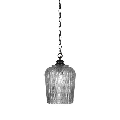Chy Chain Hung Pendant Shown With 9" Textured Glass
