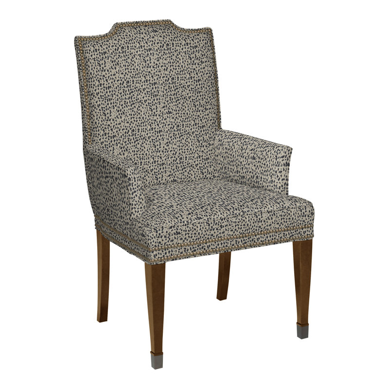 Travis By Michael Weiss Upholstered Arm Chair, Tuck Metal, Wrenn, Yes