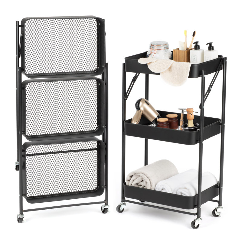 Metal Bar Cart, Black