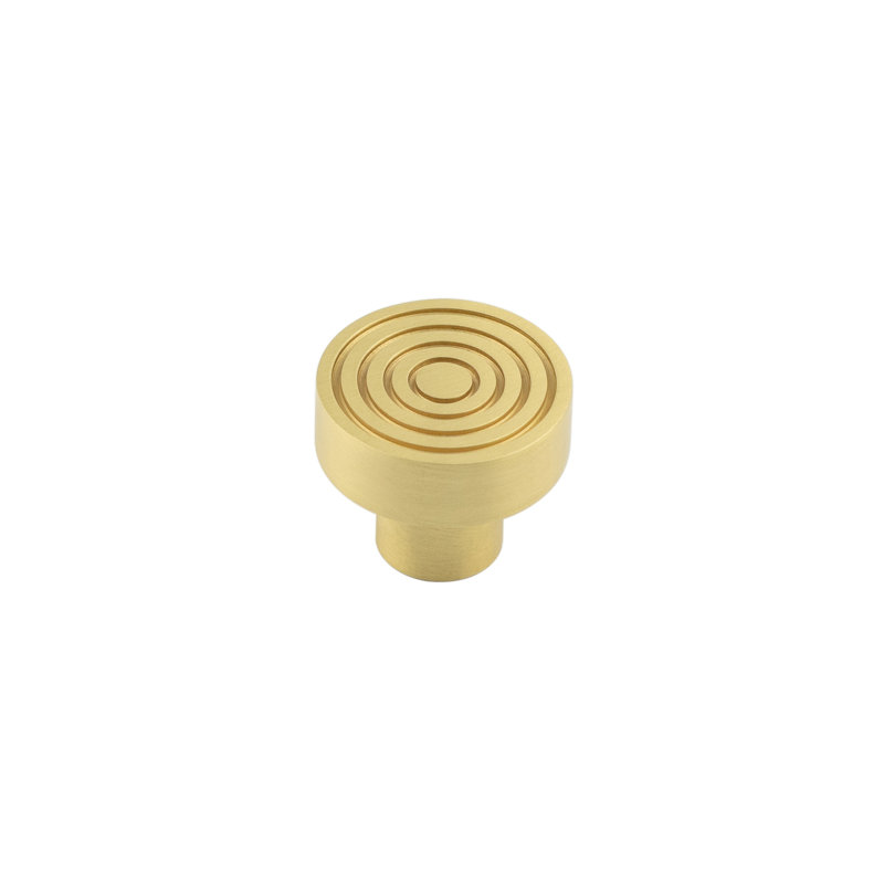 Hoxton 30mm Diameter Round Knob, Satin Brass