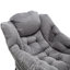 Chaise d'appoint moderne, douce et confortable avec repose-pieds, accoudoirs et poche latérale pour petits espaces-342832439
