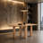 Coral Sculpted Leg Rectangular Wood Dining Table-1042394032