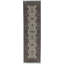 Hand-Knotted High-Quality Cream and Green Runner