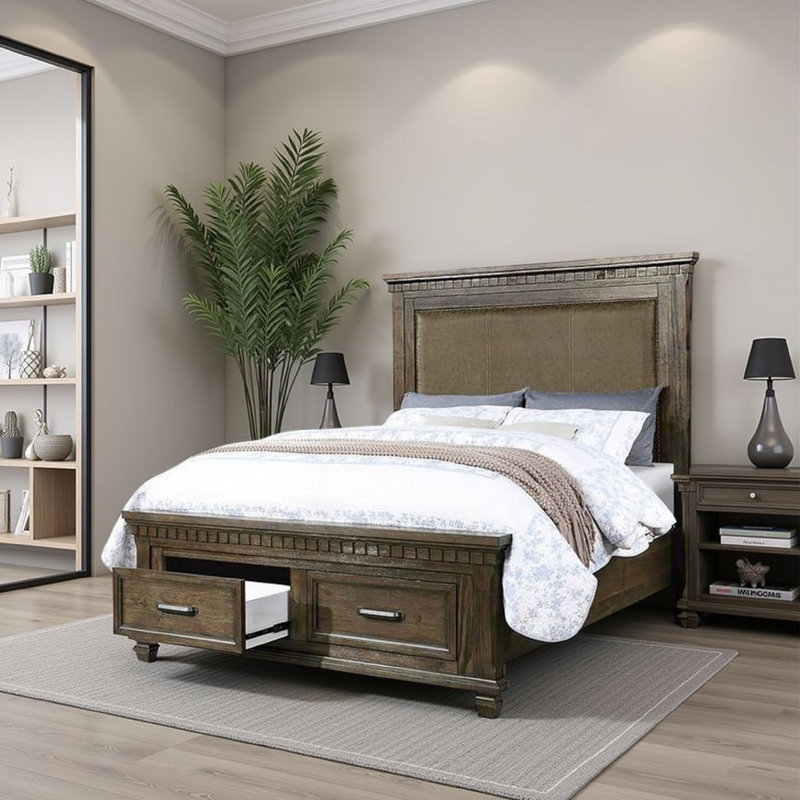 Kramlich Upholstered Platform Storage Bed, Queen