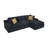 Coffee-Bean Like Upholstered Full Compressed Sectional