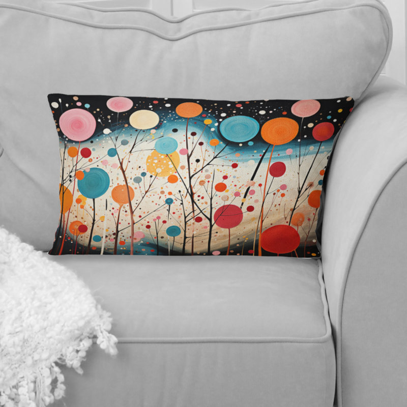 Coussin décoratif coloré Mid Century Abstract Fusion VII - Abstract Midcentury
