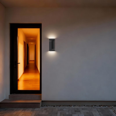 Dance LED Wall Sconce with Sculptural Up & Down Lighting, 3-CCT Selectable, Dimmable, Wet Rated