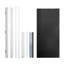 Porte d'entrée contemporaine en fibre de verre noir pur 36 "x 80"-128552830