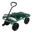 Les chariots de jardin Wagon Cart facilitent le transport du bois de chauffage (vert)