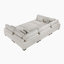 Canapé modulaire moderne en microfibre de 135 po avec ressorts ensachés et 7 coussins Brinsley-1690725227