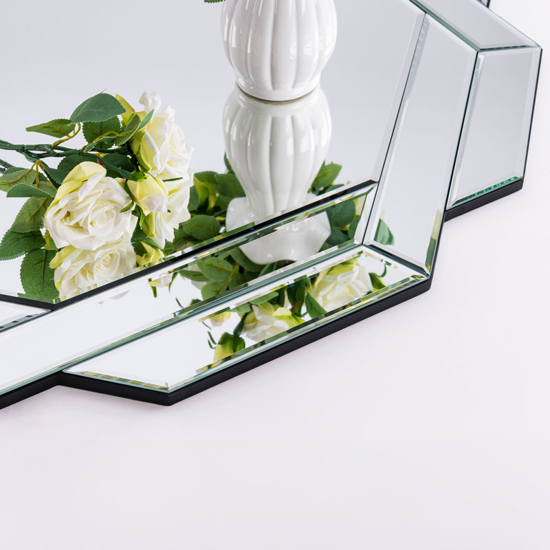 Beveled Octagonal Wall Vanity Accent Mirror