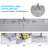 Commercial Grade 100-277V 4' LED Linkable Linear Lights, Dimmable 4600LM 40W, 3CCT-114773761