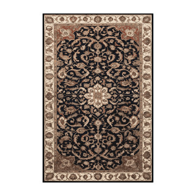 Machine Washable Persian Brown Area Rug