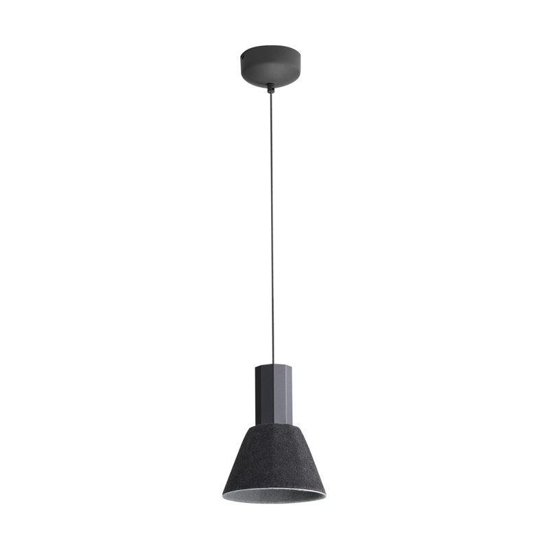Luminaire suspendu DEL 8 po Meier, Noir