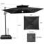 Parasol lumineux en porte-à-faux 11 x 9 pi avec base lestée - déplaçable sans effort par une seule personne-66753960