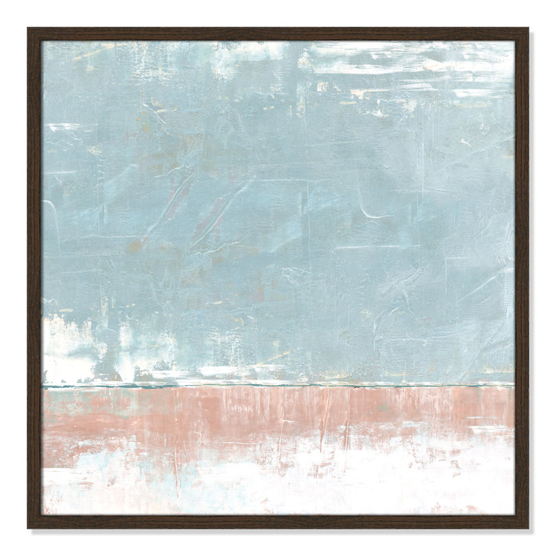 Foundation Foundation par Denise Brown, H 27,5 po x l 27,5 po x P 0,75 po, Papier avec cadre photo noyer, No Mat