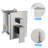 Dual Shower Head - 10 Inch Wall Mounted Square Shower System With Rough-In Valve-114230461