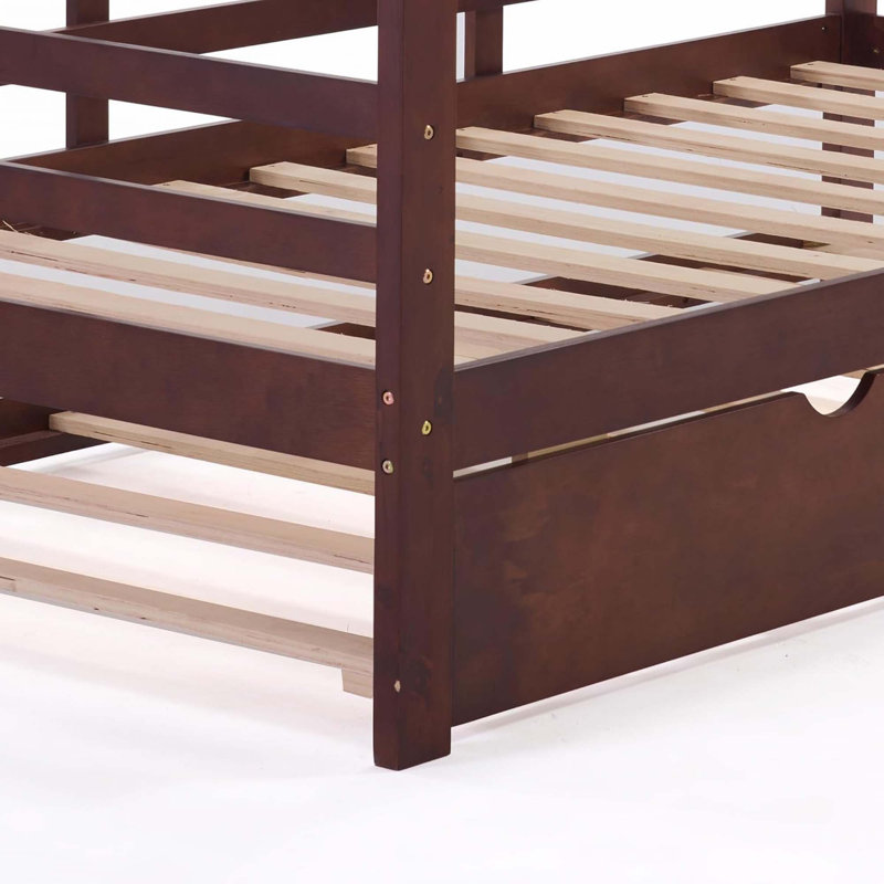 Lit de jour simple avec couchette et garde-corps