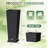 24/32 in. Imitation-Wicker Plastic Tall Planter Pot with Drainage Hole & Tray-678698213-678698215