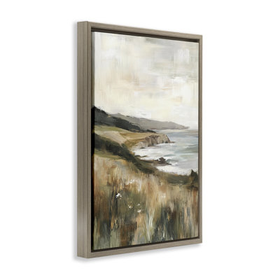 Cadre flottant paysage côtier Northern Coast, design par Petal Prints Design