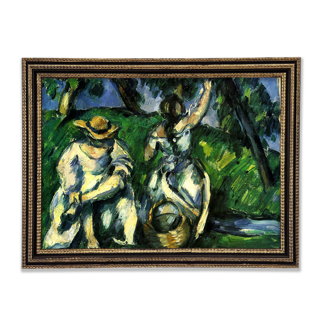 Cezanne Figuren Gerahmter Druck