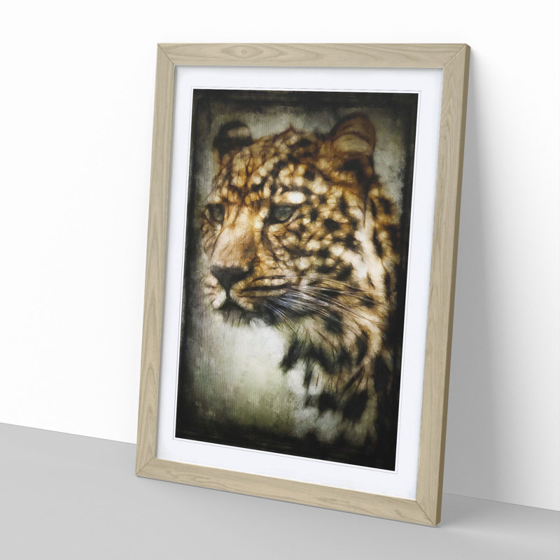 Cheetah Vol.2 - Framed Print, Oak Framed, 65cm H x 48cm W x 2cm D