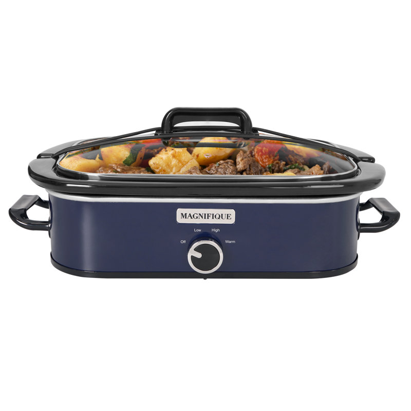 Mijoteuse de 4 pintes avec casserole Magnifique, Bleu