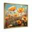 Jaune et vert Poppy Meadows 1 - coquelicots, art mural-665580422-665580417