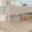 Lit plateforme en métal avec tête et pied de lit de style moderne, sans sommier tapissier-1120605661-1120605656