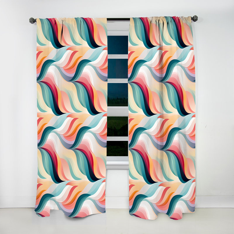 Modern Zen - Rideau moderne - Velours obscurcissant - 1 panneau, L 52 po x L 95 po